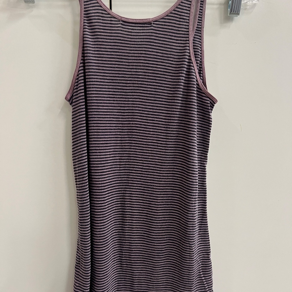 Stateside Brand Tank Top- Women  Size XS- Purple and Grey Striped - Picture 2 of 14